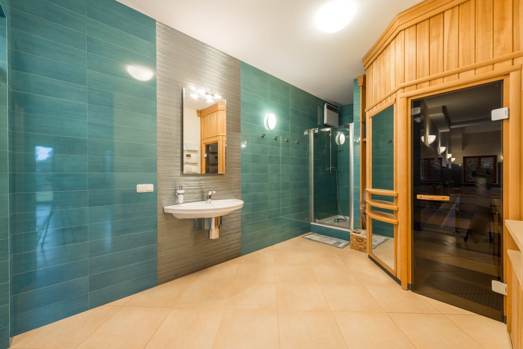 Custom Sauna Inside A Bathroom Remodel